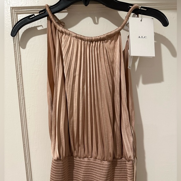 A.L.C Renzo II Sleeveless Pleated Midi Dress - Picture 5 of 8